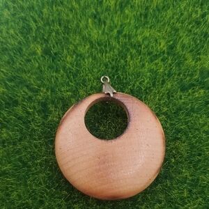 Retro Wooden Drop Pendant P307